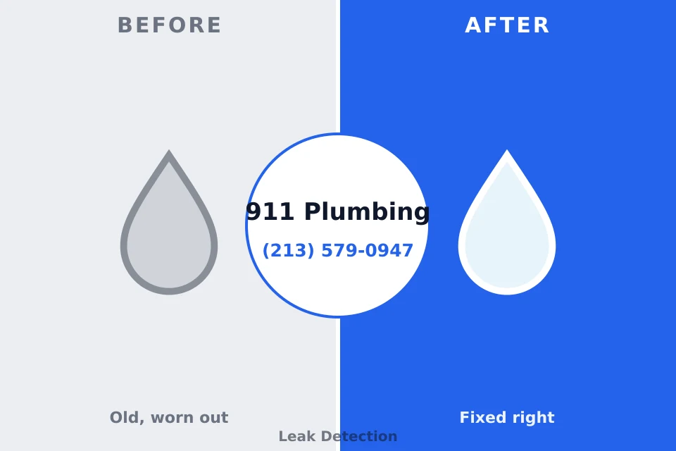 Before and after: plumbing company Spry, PA